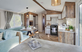 The stylish kitchen of the Willerby Brookwood