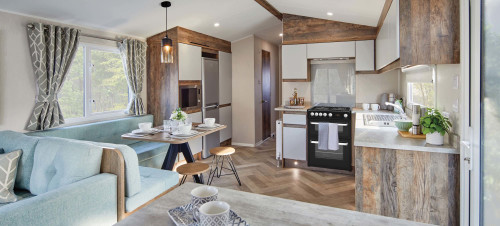The stylish kitchen of the Willerby Brookwood