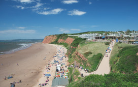 Direct beach access to Devon Cliffs