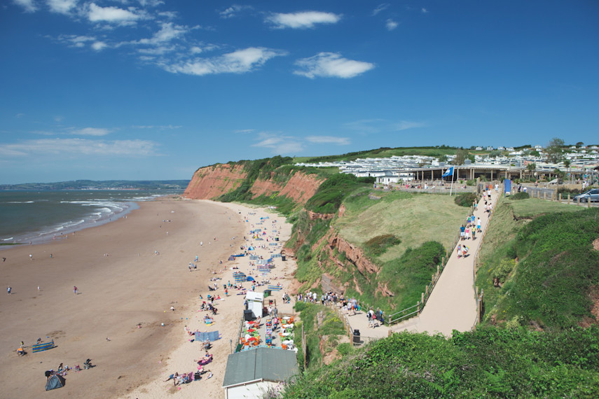 4. The view from Devon Cliffs