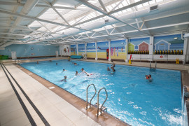 Indoor heated pool at Perran Sands