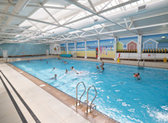 Indoor heated pool at Perran Sands