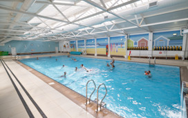 Indoor heated pool at Perran Sands