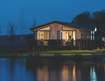 Lodges give extra space and luxury fixtures and fittings