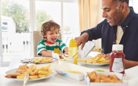 Fish and chips with the family