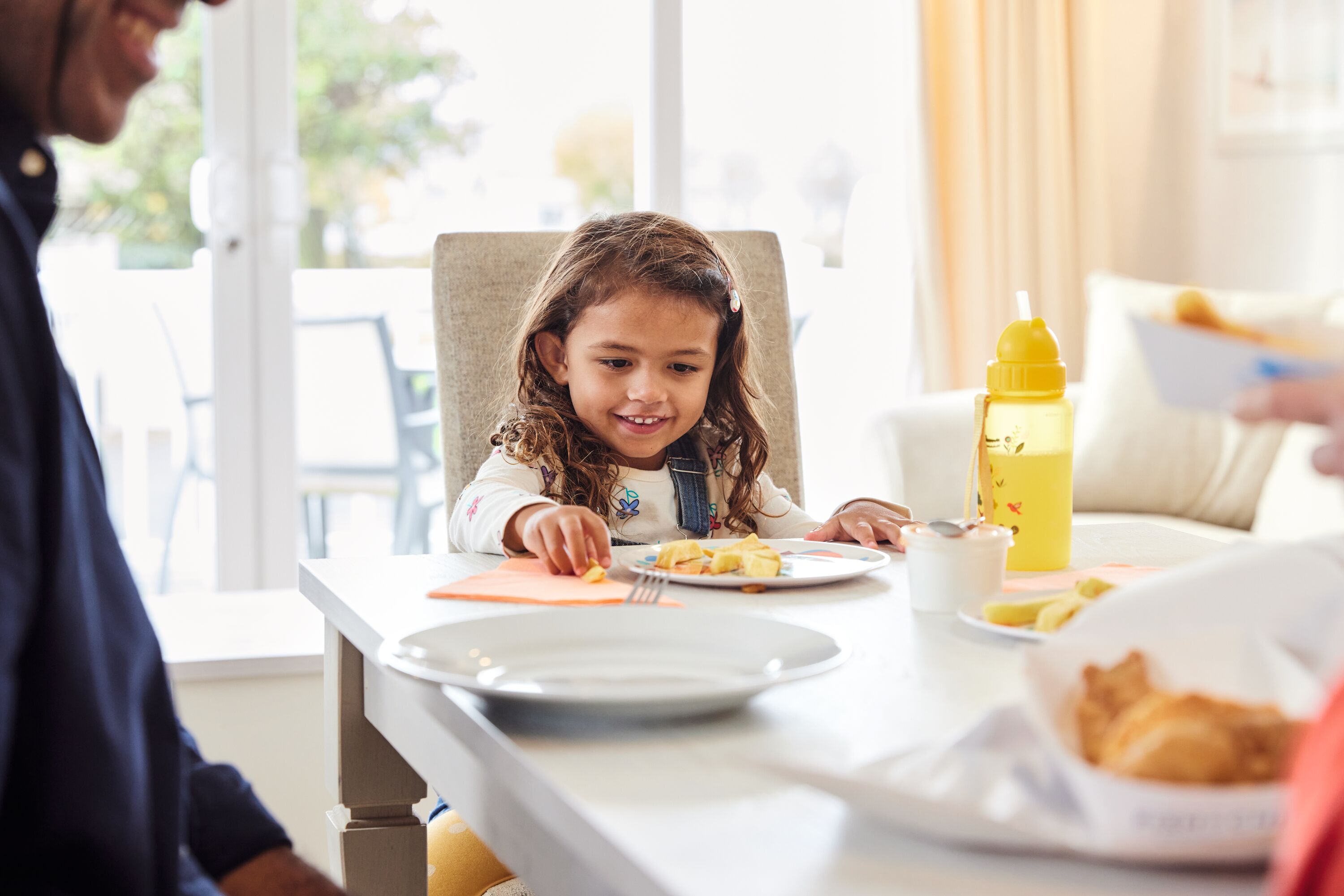 Fish and chips with the family