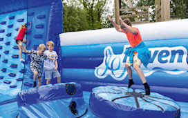 The Inflatable course at Burnham-on-Sea