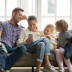 Family browsing the web on a mobile