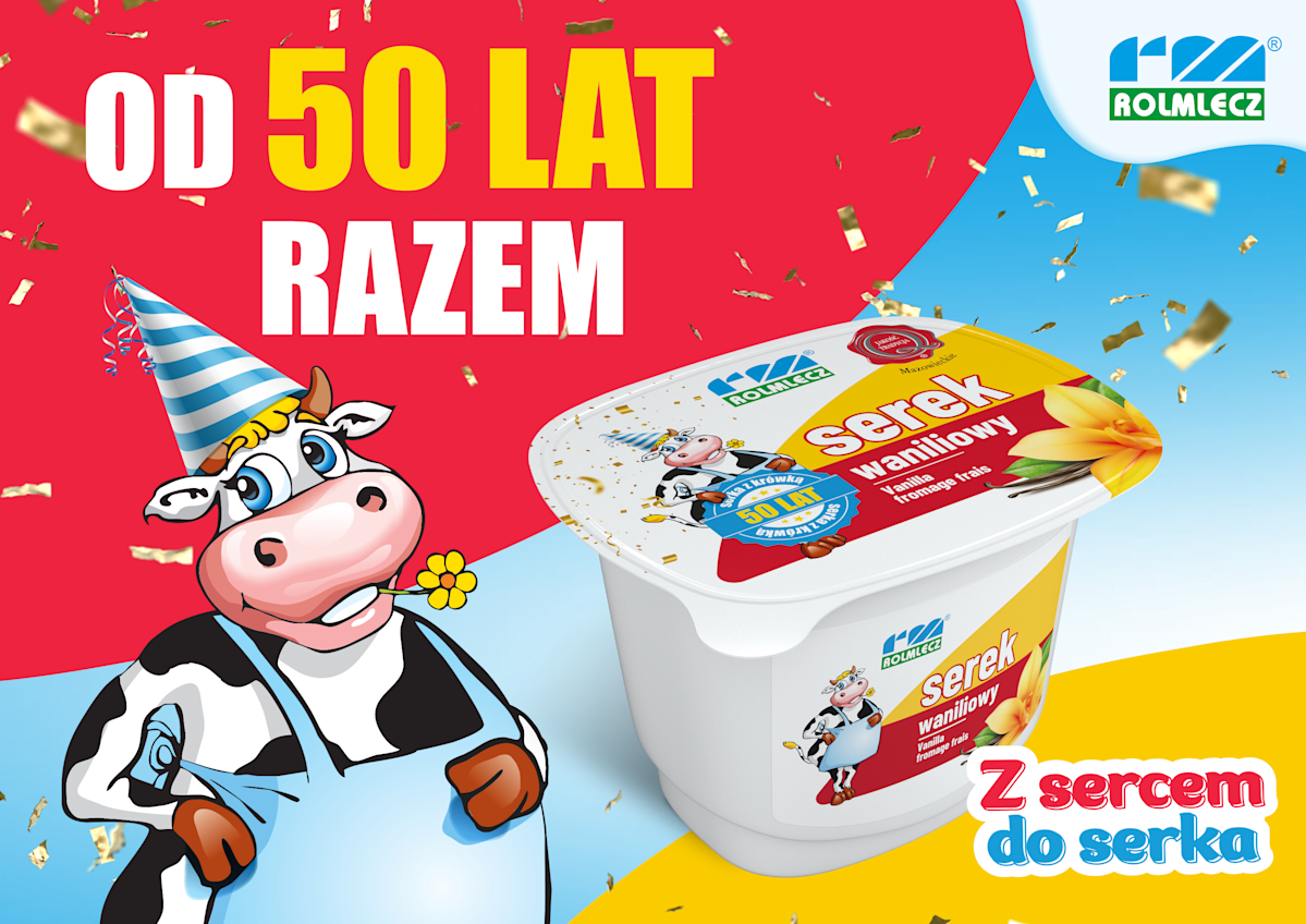 Serek z krówką Rolmlecz ma już 50 lat! - Długa tradycja Mlekpolu