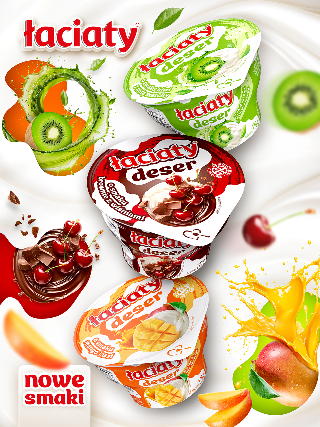 Jesienne premiery od Mlekpolu. Desery Łaciate w nowych smakach