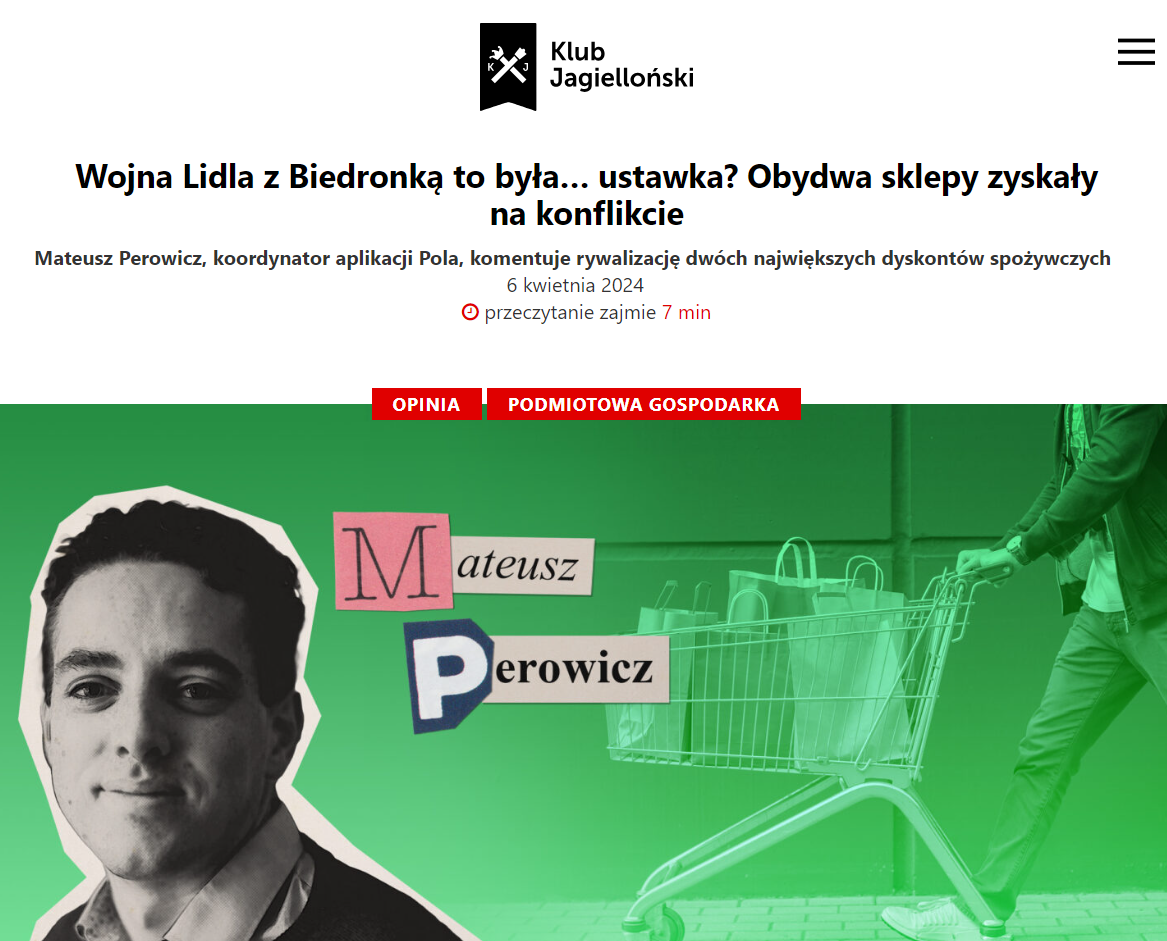 Mieliśmy rację w sprawie Lidla i Biedronki - Raport NBP o inflacji