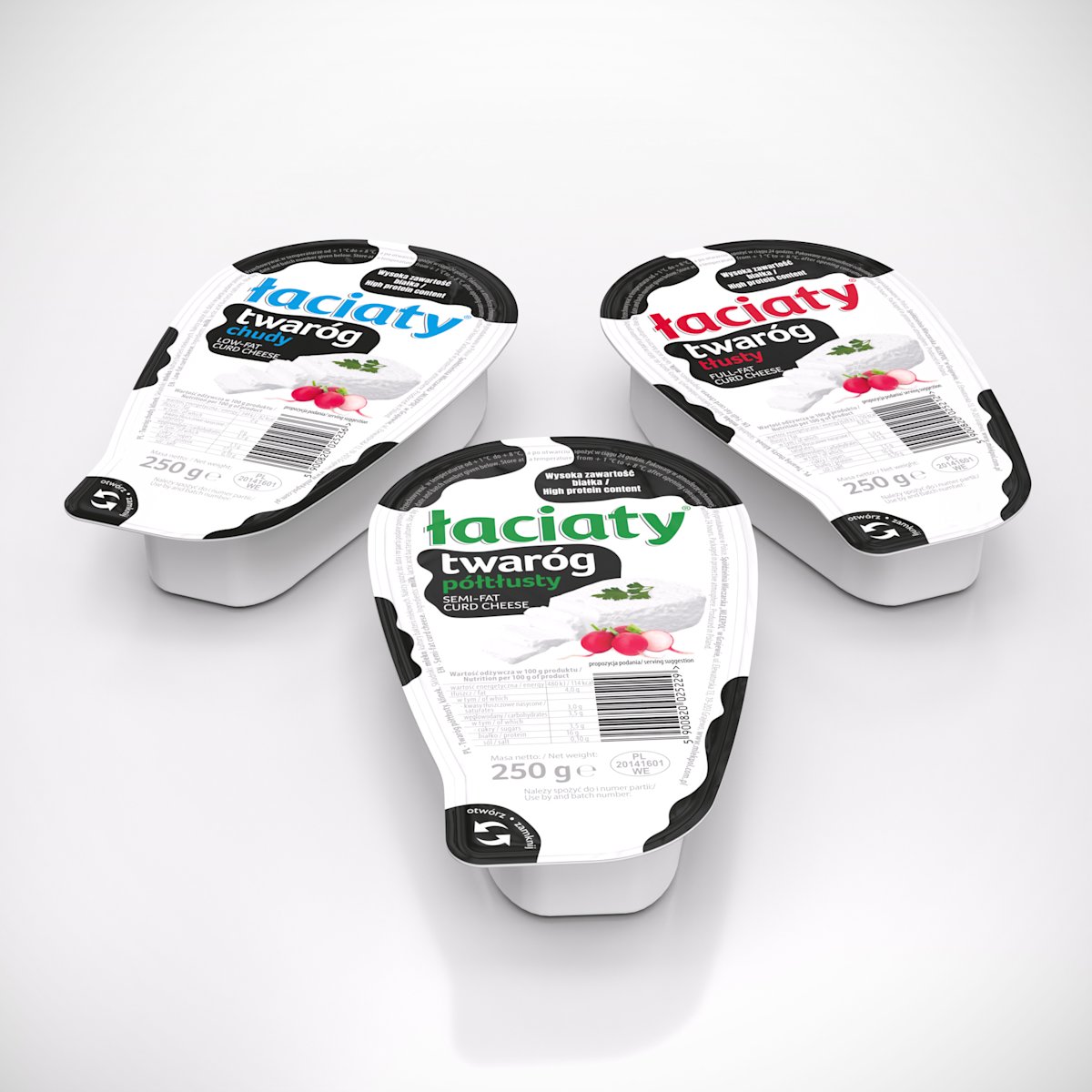Twarogi Łaciate - nowość od Mlekpolu - Nowe produkty marki Mlekpol