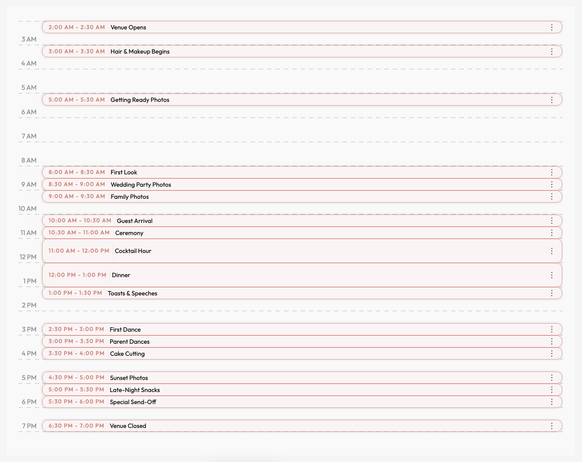 Timeline preview