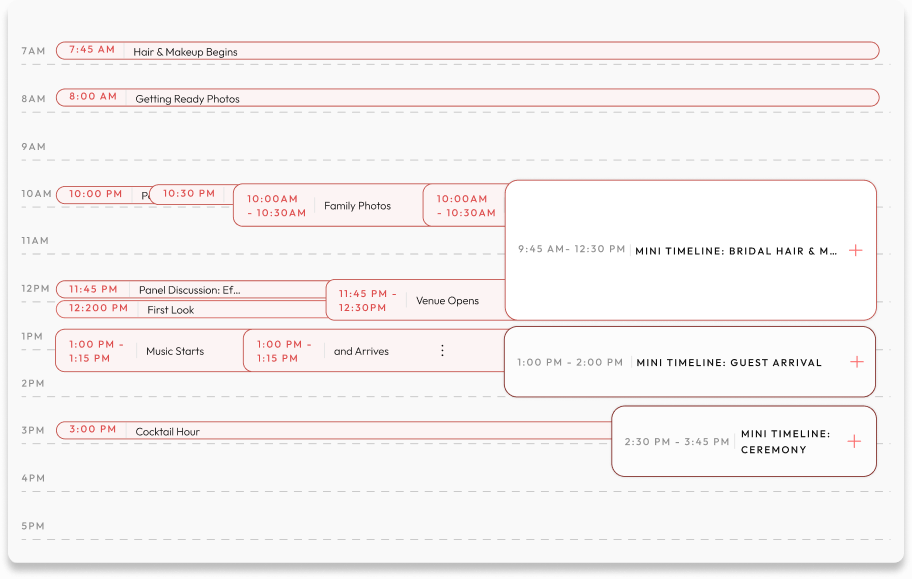 Timeline preview