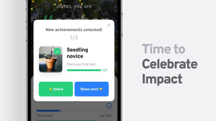 You can track your achievements over time