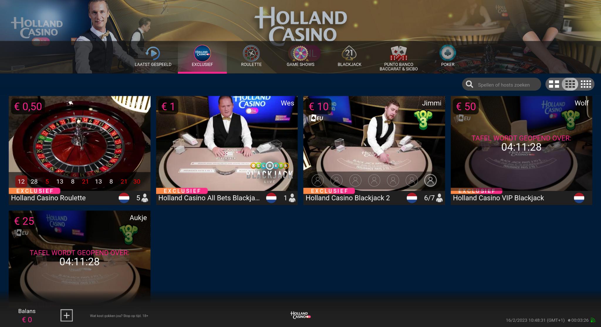 Holland Casino Lobby