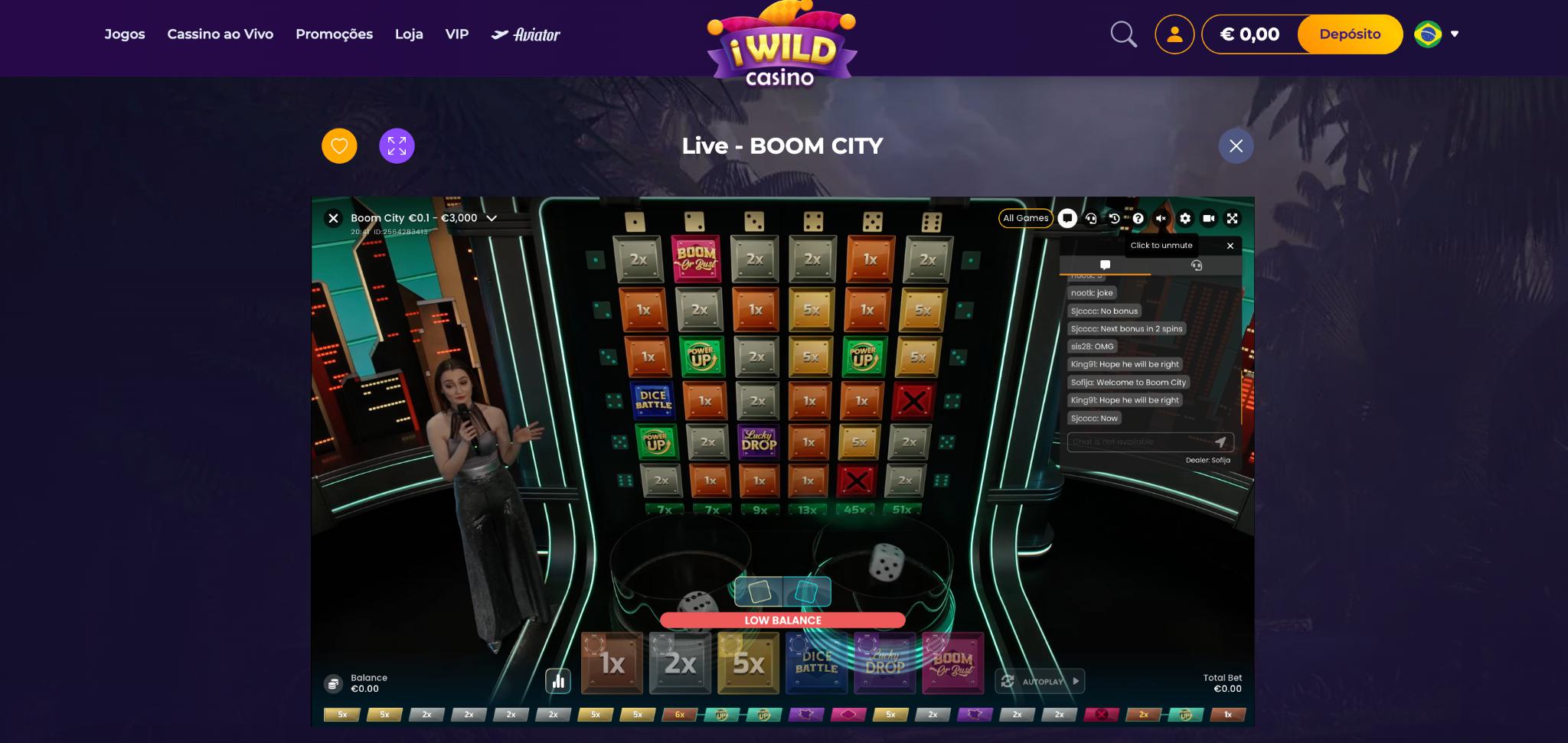 iWild Casino Lobby