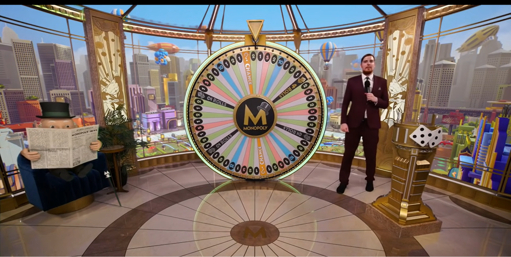The Monopoly Live wheel