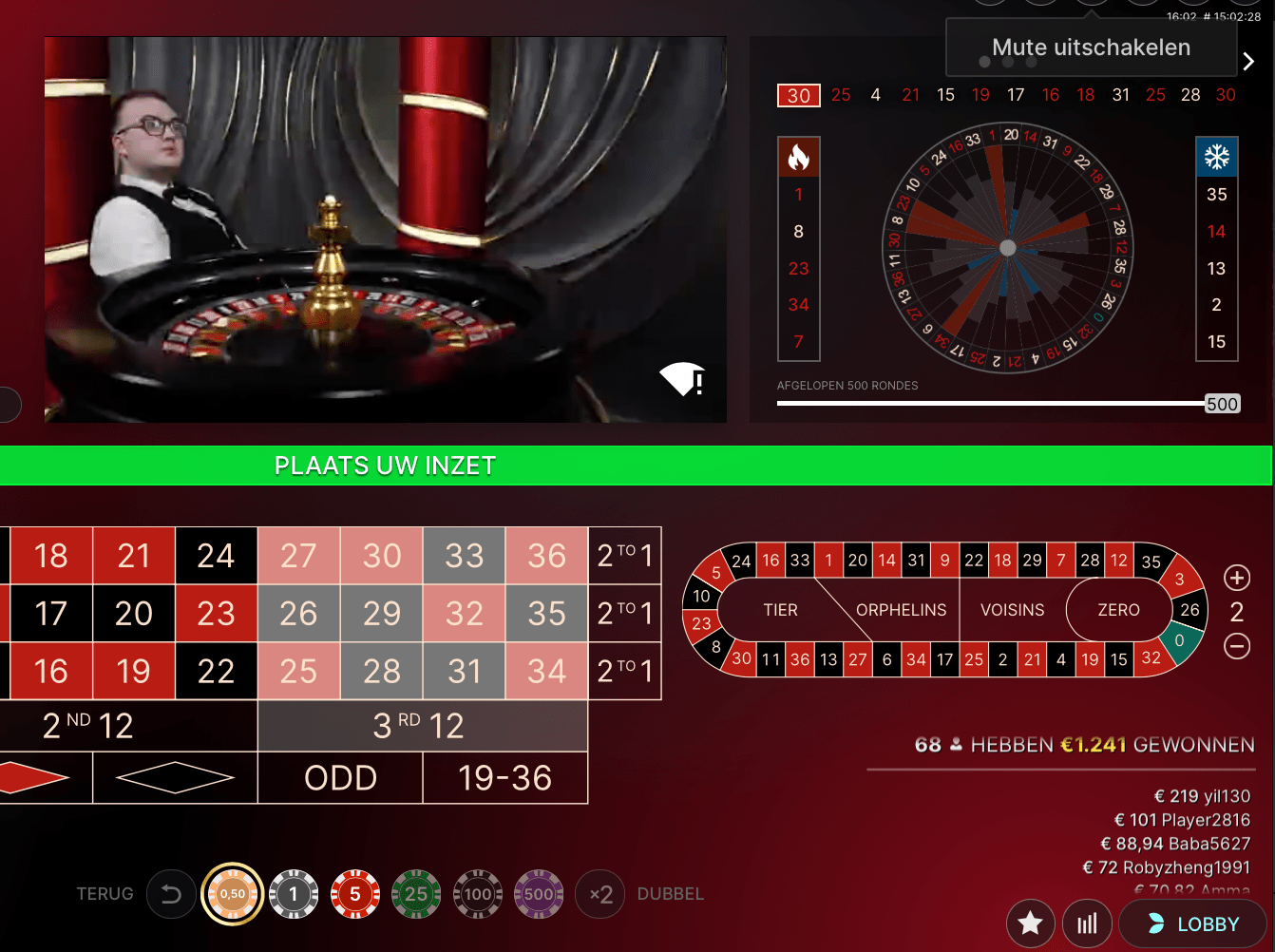 Mega Roulette screenshot 2