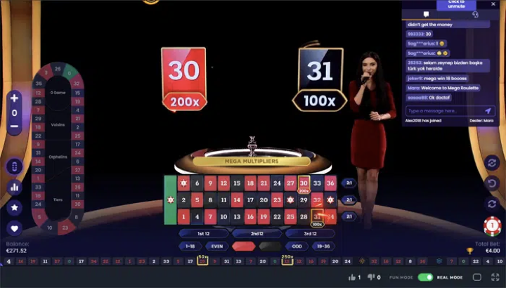 Mega Roulette roulette content section -2- screenshot