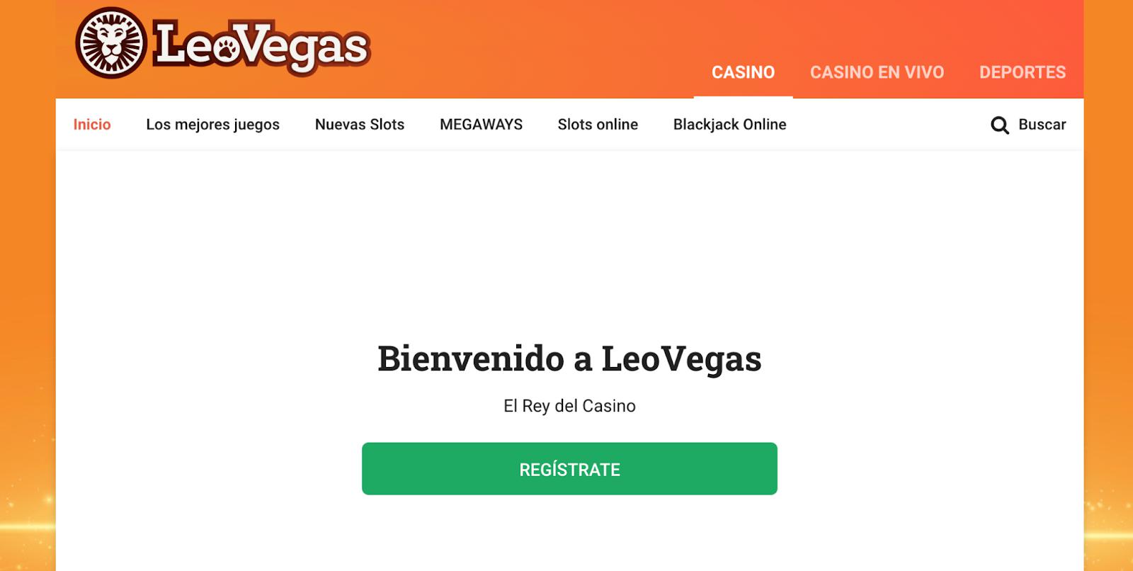 LeoVegas Registro