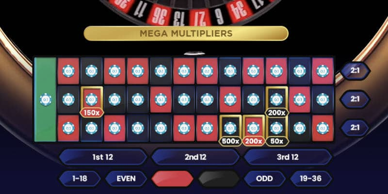 Mega Roulette roulette content section -3- screenshot