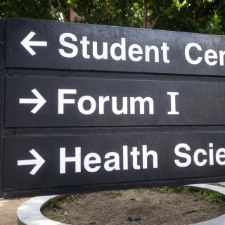 College Campus sign