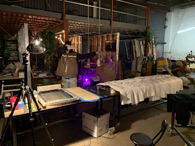 Silk screening studio
