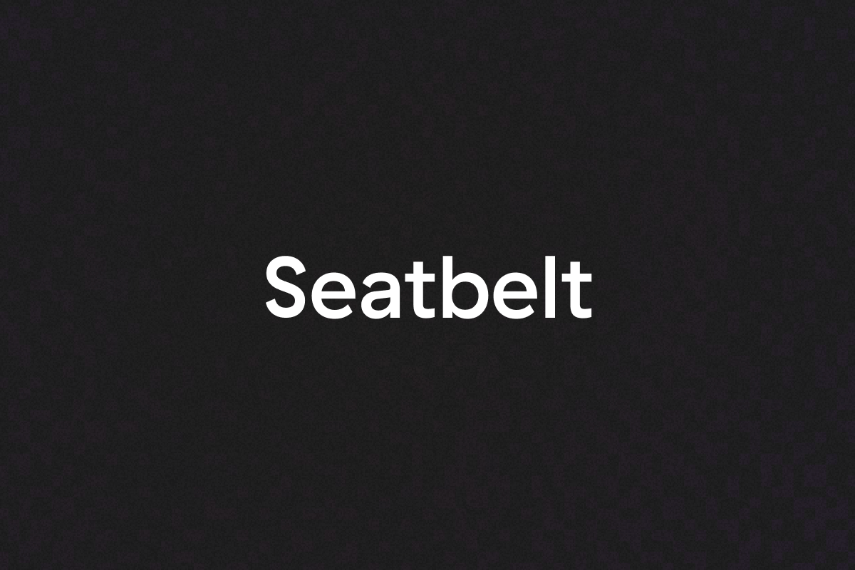 Adding a secure seatbelt banner