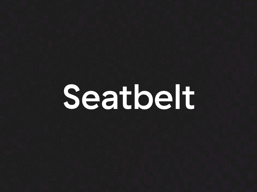 Adding a secure seatbelt banner