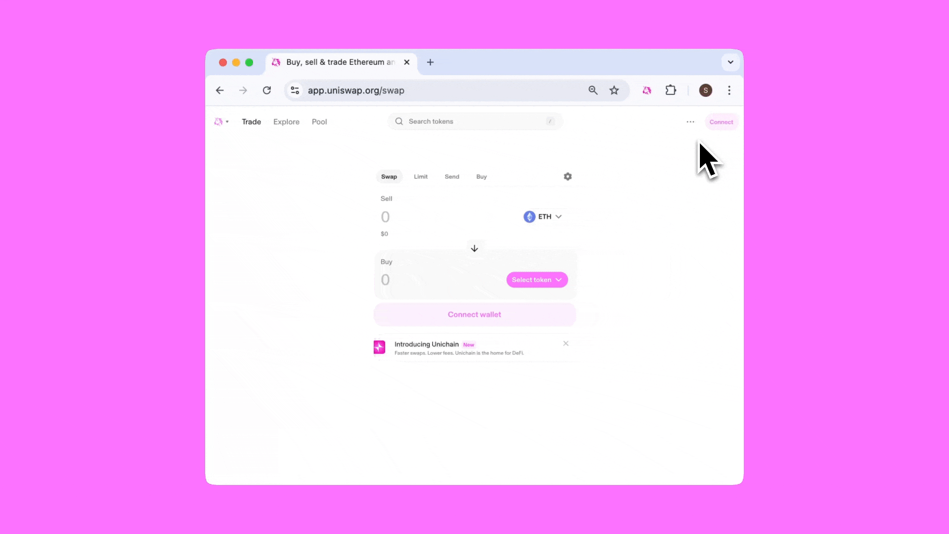 crypto wallet with swap feature