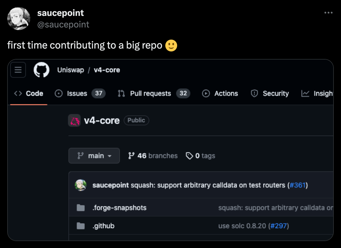 Community Contributions to Uniswap v4