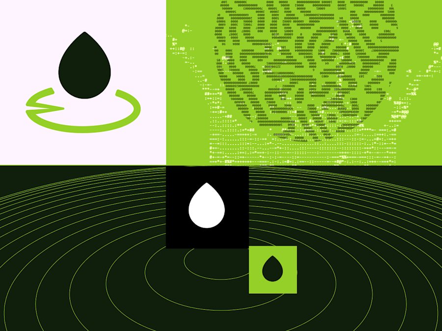 Droplet into a pond