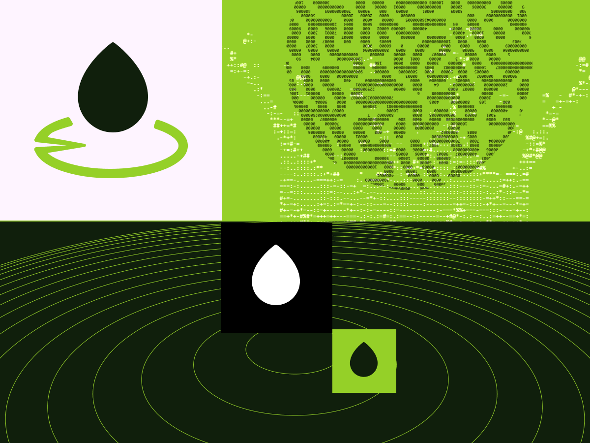 Droplet into a pond