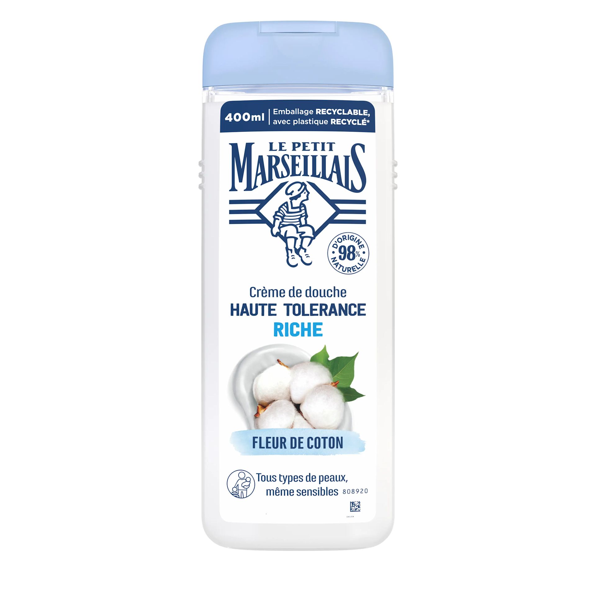 Crème de douche Haute Tolérance Riche Fleur de Coton