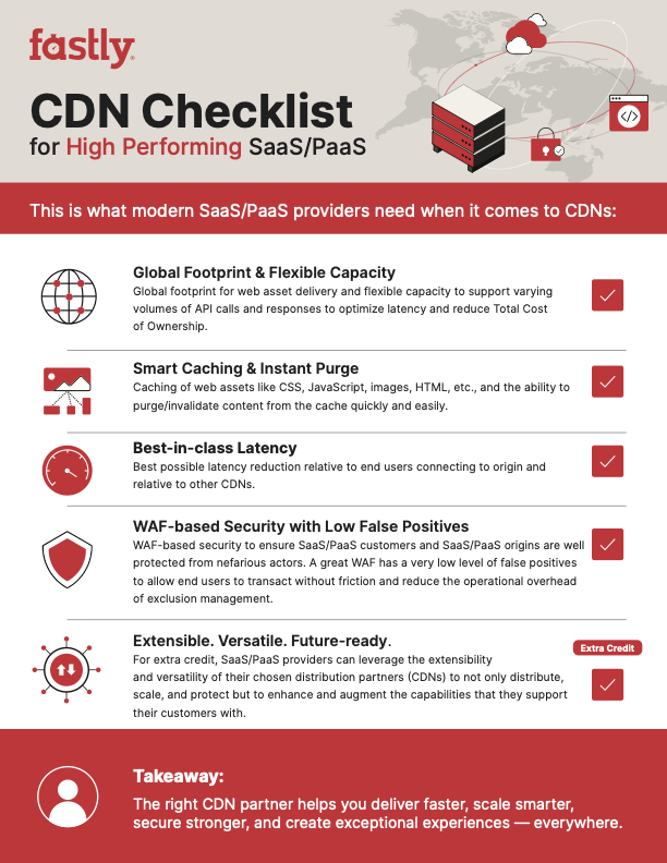 CDN Checklist for High-Performing SaaS/PaaS Image