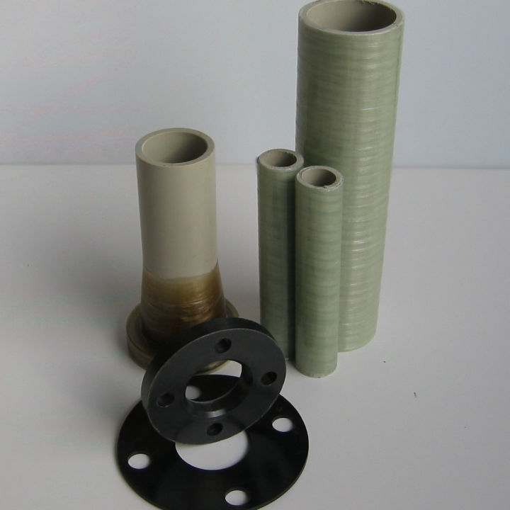 FRP Reinforced thermoplastics and dual-laminate pipesystems