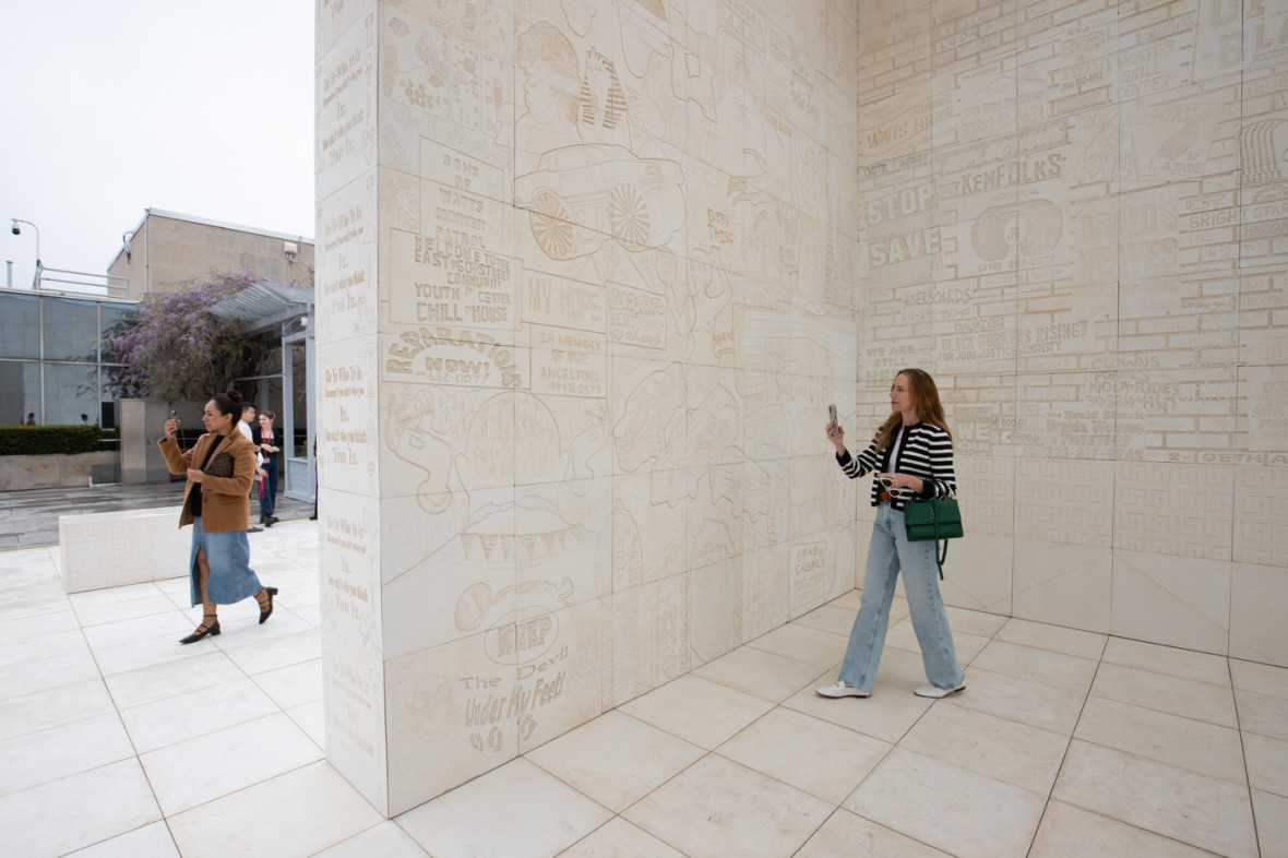 The Met's 2023 rooftop installation by Lauren Halsey (Sai Mokhtari)