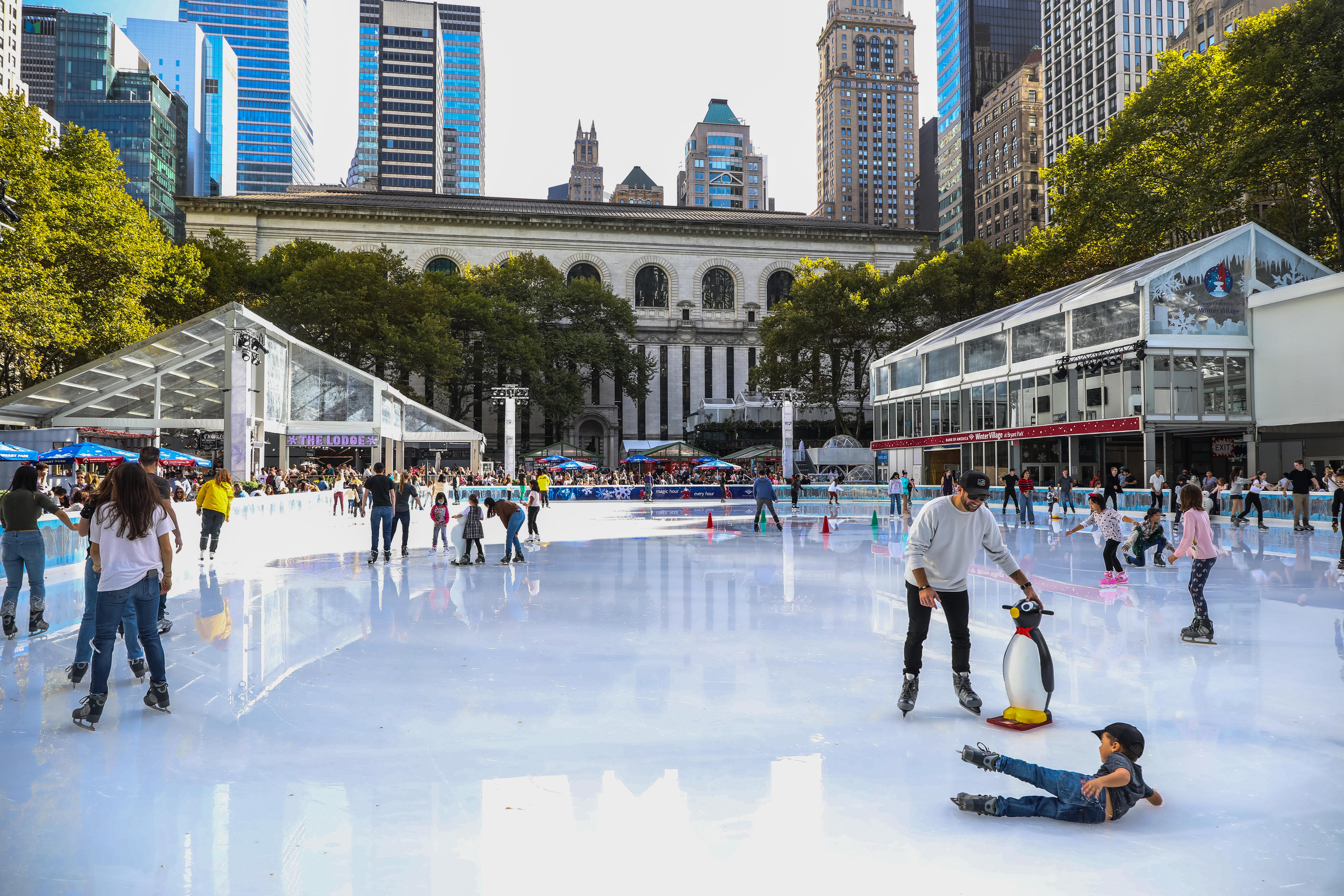 Outdoor ice skating rink store near me