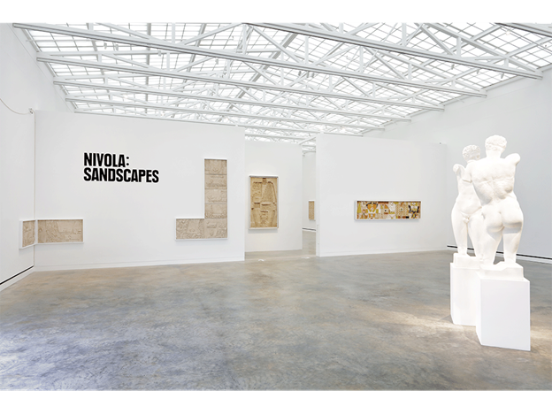 'Nivola: Sandscapes' exhibit inside Magazzino Italian Art