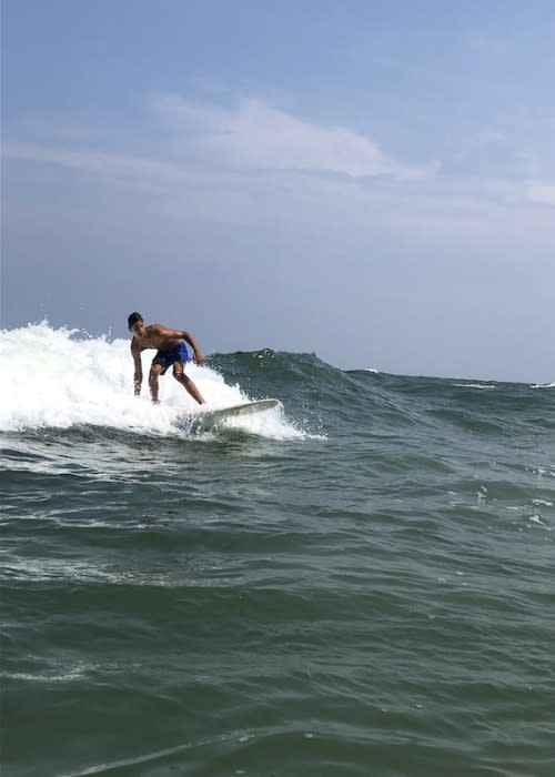 Surfer at Long Beach, Long Island
