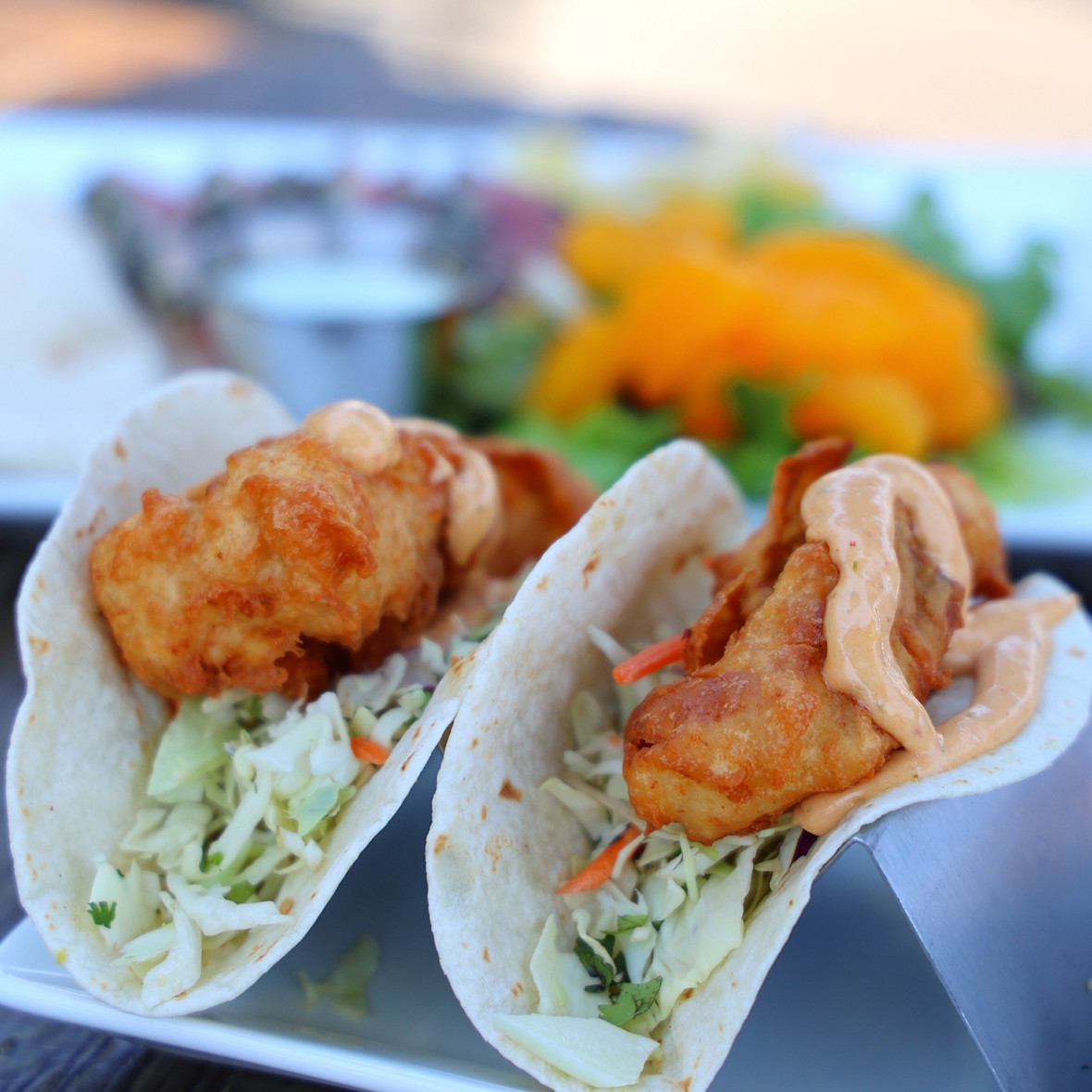 Fish tacos from Little Pub
