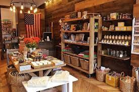 Shelves and tables of wares for sale at Cold Spring General