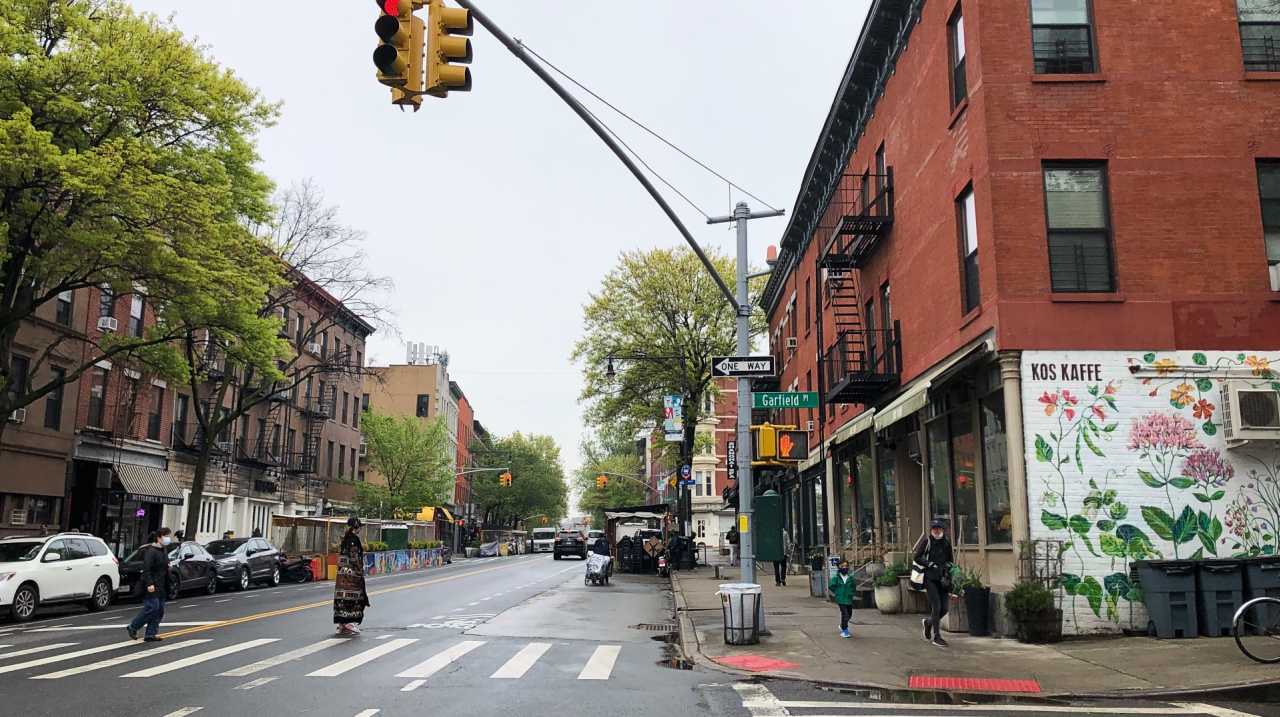 Corner of 5th Avenue and Garfield Place in Park Slope, Brooklyn