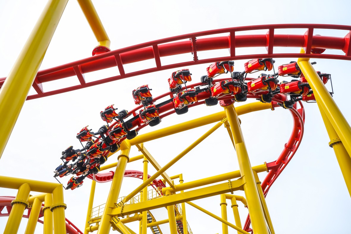 The Phoenix, a new roller coaster at Deno's Wonder Wheel 