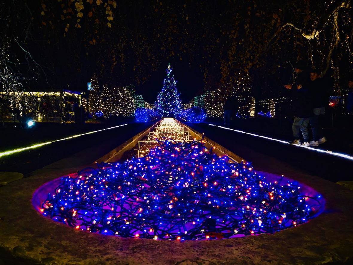 Untermeyer Gardens Holiday Illumination