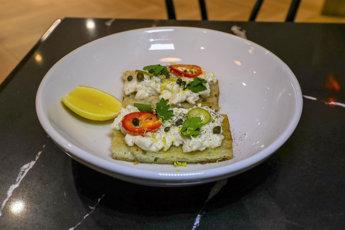 Crab Toast at 21 Greenpoint 