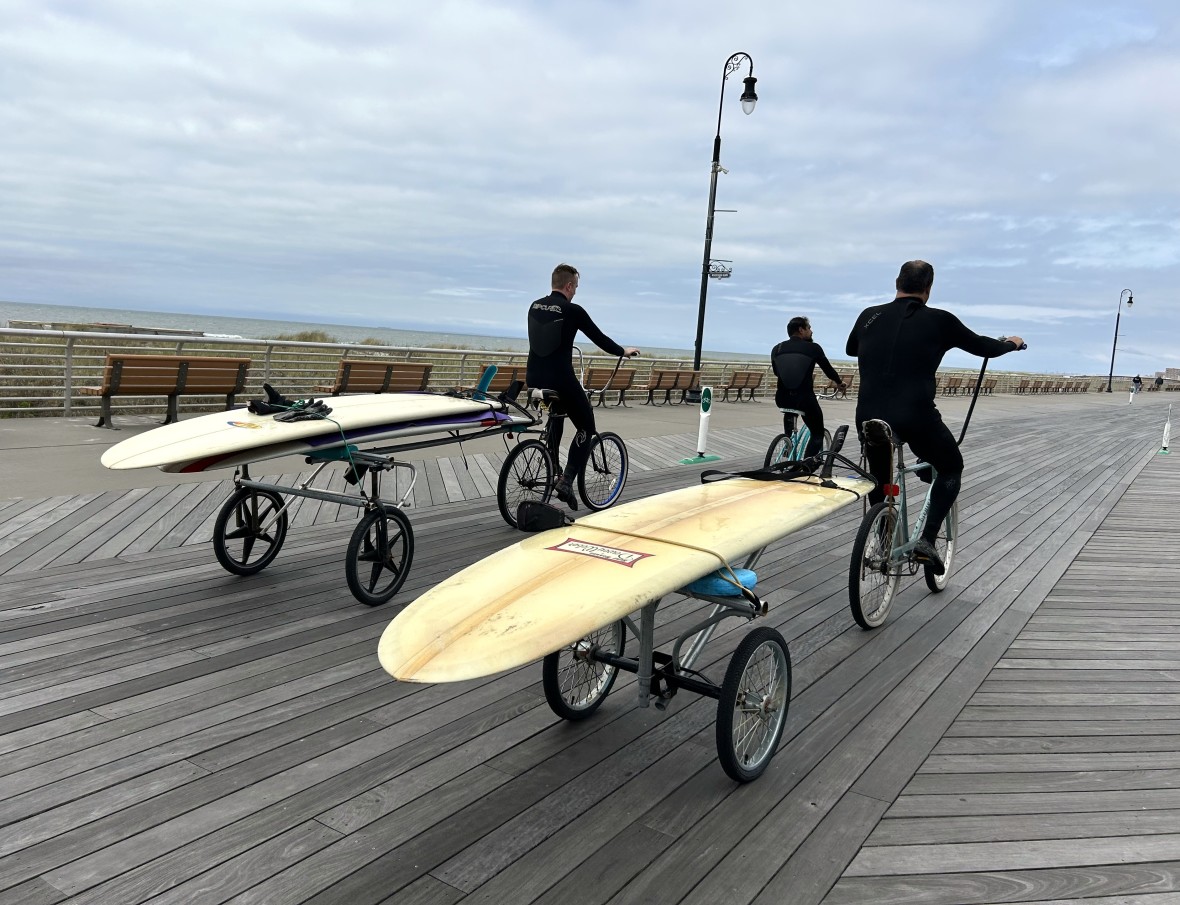 Boardwalk bike surfboards