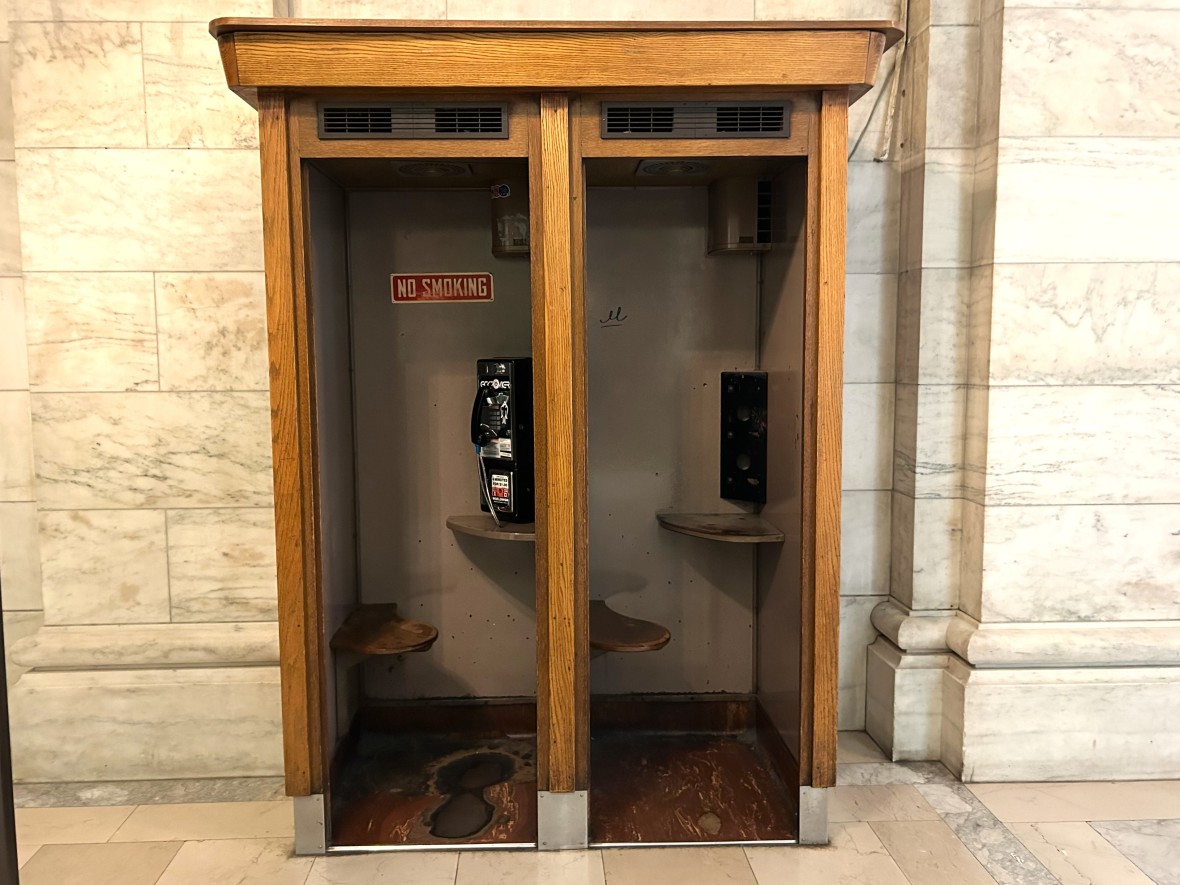 NYPL phone booth