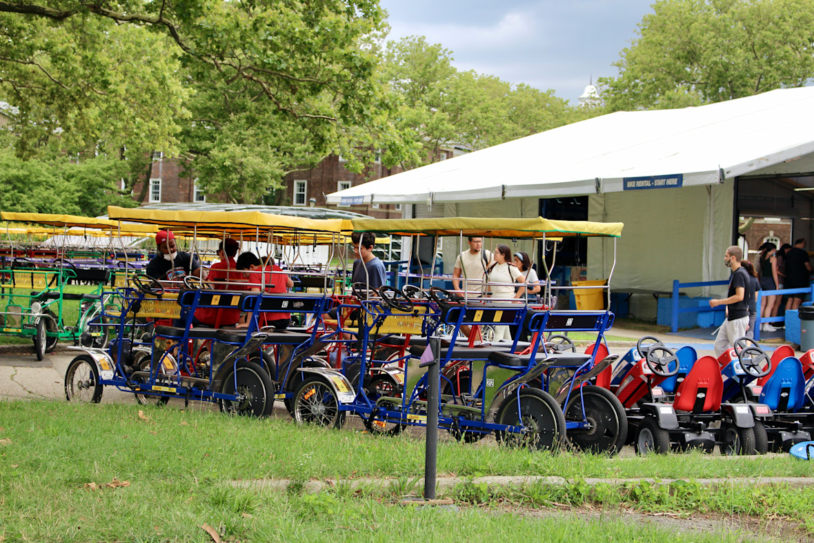 Bicycle rentals at Governors Island, NYC